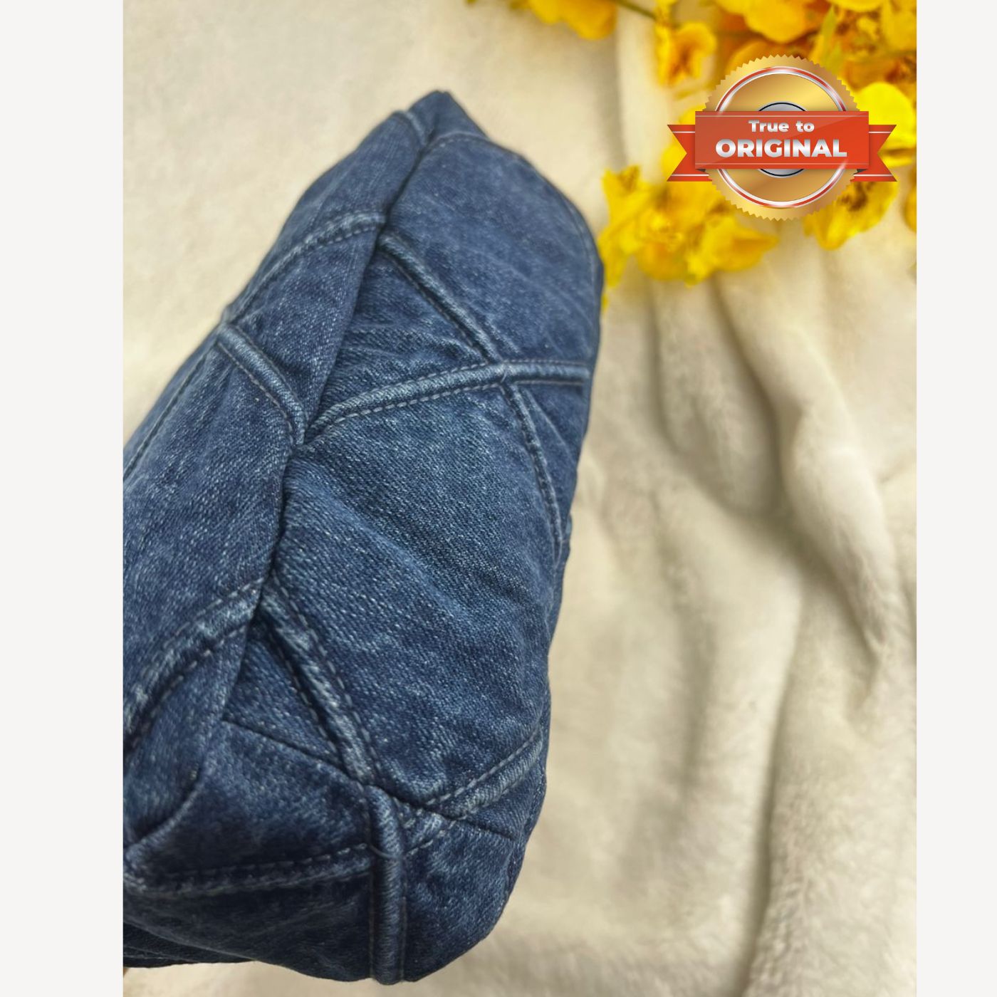 [True-to-ORIGINAL] Chanel 19 Handbag Denim Blue For Women 10.1in/26cm AS1160